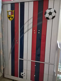 bed and wardrobe