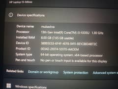 Hp laptop 13 Generation