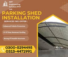 Parking Shed Installation/CNC Laser Cutting/ACP Panel/Aluminum Windows