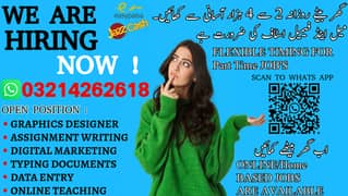 Part Time Full Time Job / Typing job/Data Entry Job /Assignment Job