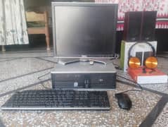 Full PC Setup, HP PC Core2Duo & Very Slim Adjustable LCD Monitor