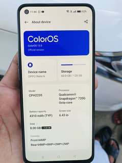 Oppo reno 6 with box and charger 8/128 Gb packed phone