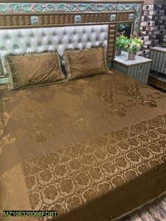 3 Pcs Palachi Embossed Double Bedsheet