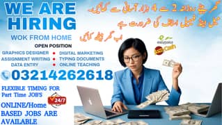 Part Time Full Time Job / Typing job/Data Entry Job /Assignment Job
