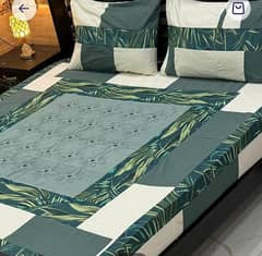 3 PCs coton sotton patchwork double bed sheet