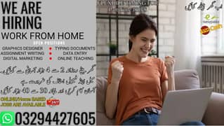 Part Time Full Time Job / Typing job/Data Entry Job /Assignment Job