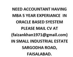 WE NEED AN ACCOUNTANT