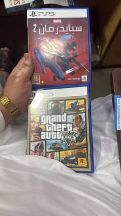 Spider man 2 and gta v ps5 disc
