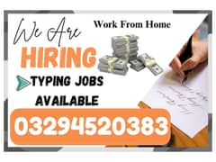 Typing job / Data Entry Job / Assignment Job / Online Job / Part Time
