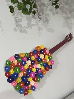 Hand made decor guitar