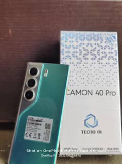 Tecno Camon 40 Pro 8+8 GB RAM 258 GB ROM | 2 Weeks Used