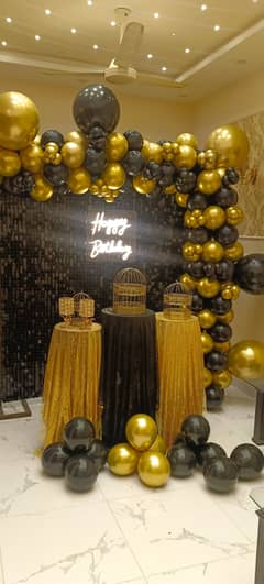 Balloon Decor, Lights, Event Planners, Wedding, flowers, Dj sound, SM