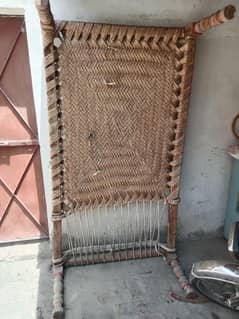 2 wooden charpai
