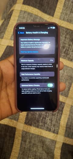Iphone XS Dual Sim Official PTA Approved with Box Battery 77%
