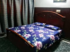 King Size Solid Wooden Bed + Free Materess  Premium Quality