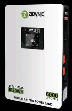 Ziewnic Li Wall 2.0 Version 48V 100AH Lithium Ion Battery