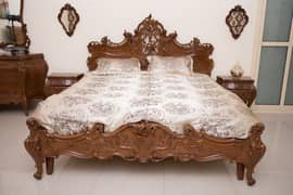 LUXURY HANDMADE ROSEWOOD BED SET FOR SALE - CraftManz