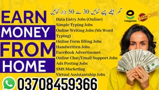 Assignment Job  / Part Time Full Time Job / Job for male and female