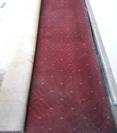 Used Synthetic Maroon jacquard knit Carpet