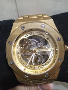Fully Golden Skeleton watch