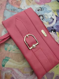 branded bag and wallet