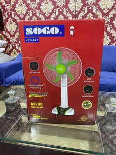 JPN-631 Oscillating Rechargeable Table Fan