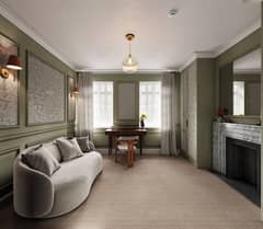 600 Yards 1st Floor Bungalow Portion For Rent With Separate Entrance And Garage For Two Cars Located In A Super Secure Gated Society Called KDA Officers Society Suitable For Those Who Prefer Large Rooms And Big Spaces