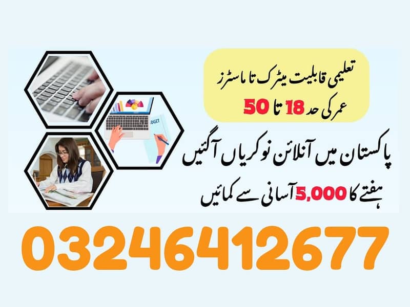 Typing job / Data Entry Job / Assignment Job / Online Job / Part Time 0
