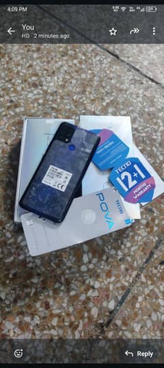 Tecno pova 6/128 with box