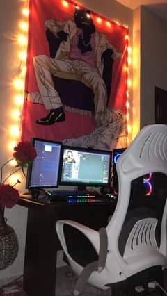 White Gaming Chair - Iron Base -  Best Quality