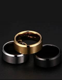 Stylish golden steel Adjustable ring for men