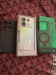 infinix note 40 no open no repair 10by9 box and phone 6 months warnty
