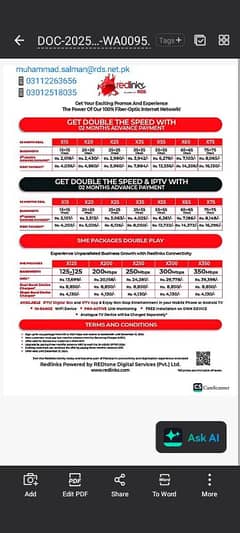 RedlinKX fiber optic internet providers