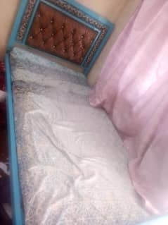 Single bed iron with Diamond Medicated mattress