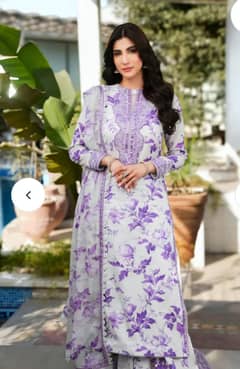 Ladies Embroidered Lawn Suits – 3 Piece – Affordable Price