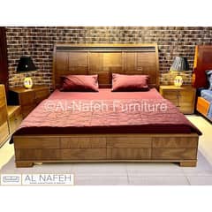 Pure sold wood bed set