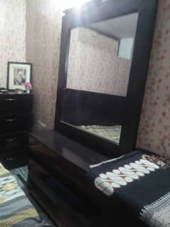 Bed Mattress 2side tables and dressing Table with Mirror
