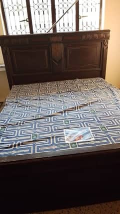 King bed with double mattress