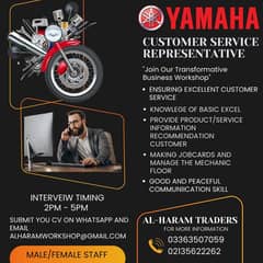 Customer service representative male/female