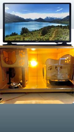 Cat living cupboard
