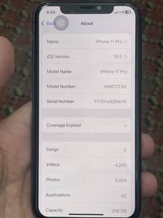 IPhone 11pro PTA approved 256 gb