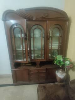 Wooden Showcase for crockery.