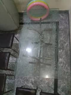 GLASS DINING TABLE FOR SELL | GOOD PRICE NEGOTIABLE