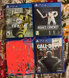 PlayStation CD’s Call of Duty, Ashes Cricket and Fifa 17