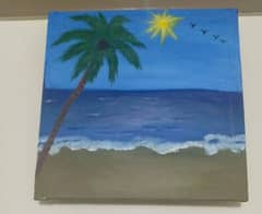 a Beach panting