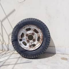 Suzuki Bolan or Ravi 1 heavy duty stupne with tyre.