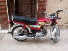HONDA CD 70cc urgent need cash Karachi registration