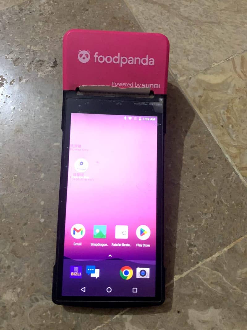 Android mobile device PTa approve plus printer 1