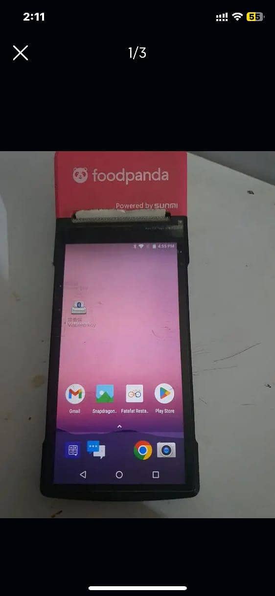 Android mobile device PTa approve plus printer 3