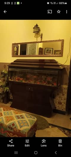 aquarium for sale with fishes and accessories